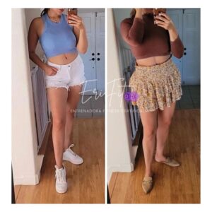 "Al fin siento que mis piernas estan creciendo desde que entreno contigo Eri". -Caro V.